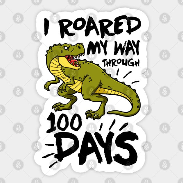 100 Days Of School T-shirt Sticker by KsuAnn